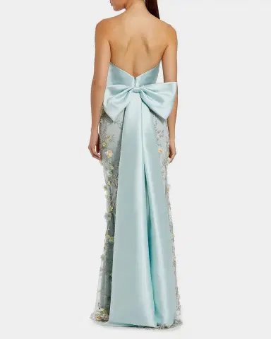 Mac Duggal Sequin-Embellished Bow Column Gown | Thumbnail 2 Mac Duggal Sequin-Embellished Bow Column Gown | Thumbnail 2