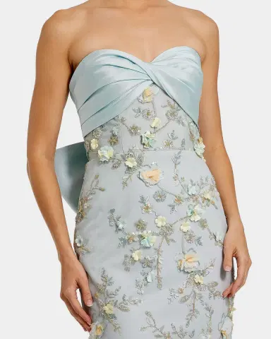 Mac Duggal Sequin-Embellished Bow Column Gown | Thumbnail 3 Mac Duggal Sequin-Embellished Bow Column Gown | Thumbnail 3