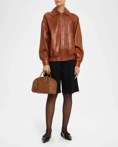 Saint Laurent Sac De Jour Boston Medium Top-Handle Bag in Smooth Leather | Thumbnail 5
