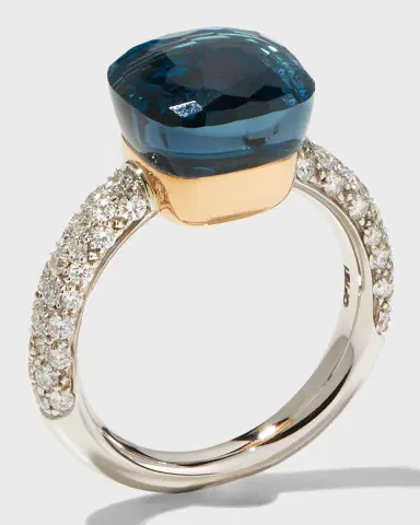 Pomellato Nudo 18K Rose Gold Gemstone and Diamond Ring | Thumbnail 2 Pomellato Nudo 18K Rose Gold Gemstone and Diamond Ring | Thumbnail 2