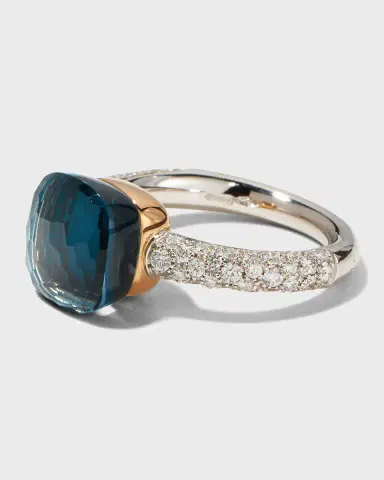 Pomellato Nudo 18K Rose Gold Gemstone and Diamond Ring | Thumbnail 3 Pomellato Nudo 18K Rose Gold Gemstone and Diamond Ring | Thumbnail 3