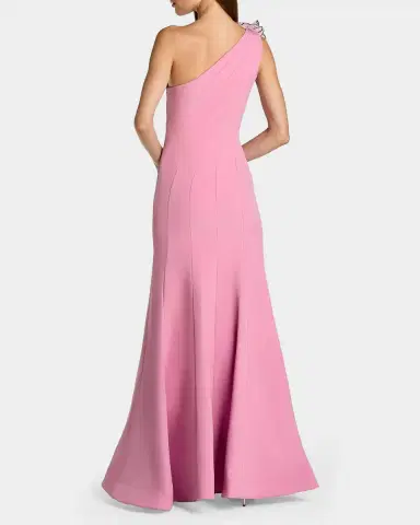 Mac Duggal Floral Appliqué One-Shoulder Gown | Thumbnail 2 Mac Duggal Floral Appliqué One-Shoulder Gown | Thumbnail 2