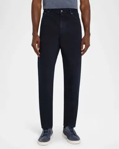 ZEGNA Men's Cotton Slim Fit Five-Pocket Pants | Thumbnail 3