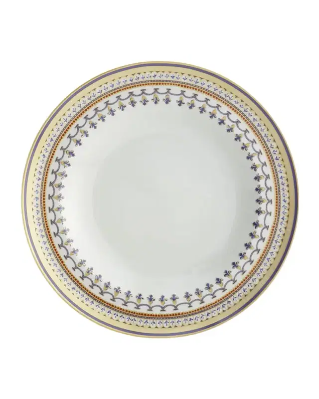 Mottahedeh Chinoise Blue Rim Soup Bowl