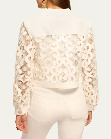 Ramy Brook Sapphire Embroidered Jacket | Thumbnail 3 Ramy Brook Sapphire Embroidered Jacket | Thumbnail 3