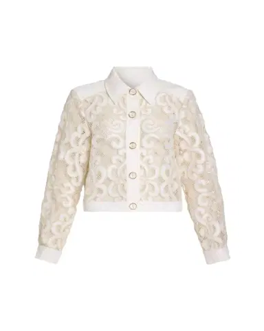 Ramy Brook Sapphire Embroidered Jacket | Thumbnail 1 Ramy Brook Sapphire Embroidered Jacket | Thumbnail 1