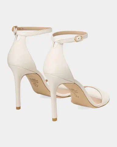 Stuart Weitzman 100mm Nudist II Leather Ankle-Strap Sandals | Thumbnail 2