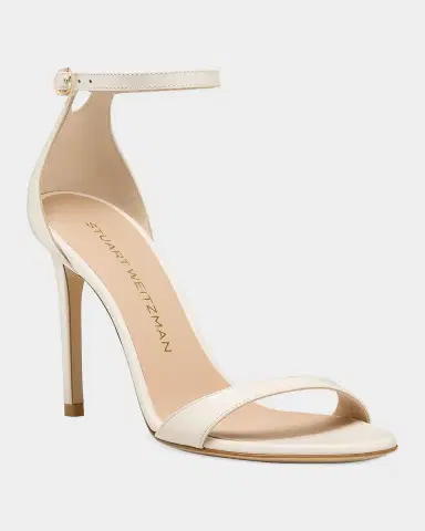 Stuart Weitzman 100mm Nudist II Leather Ankle-Strap Sandals | Thumbnail 8