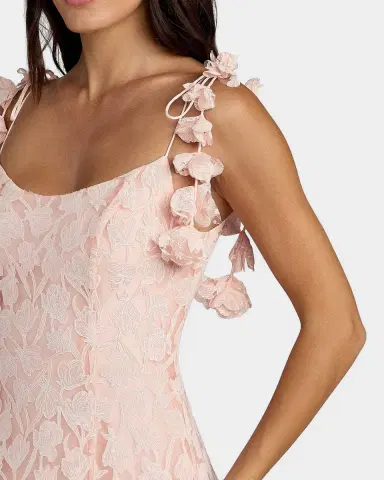 Mac Duggal Floral Tulle A-Line Cocktail Dress | Thumbnail 3