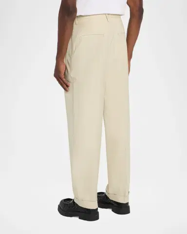 Bottega Veneta Men's Wool and Cotton Tapered-Leg Trousers | Thumbnail 2 Bottega Veneta Men's Wool and Cotton Tapered-Leg Trousers | Thumbnail 2