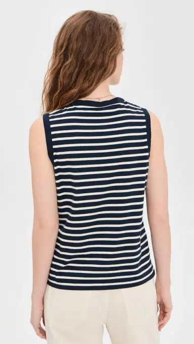 KULE The Tank Top Navy/Cream | Thumbnail 3