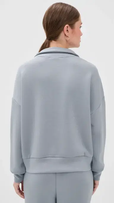 Varley Hawley Half Zip Sweatshirt Wind Blue | Thumbnail 3