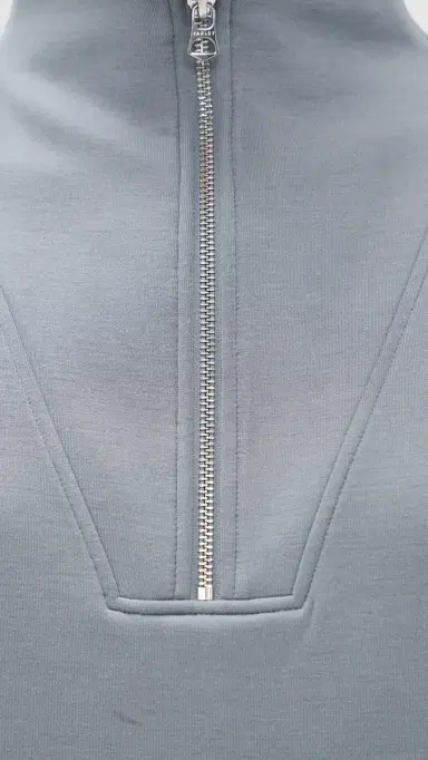 Varley Hawley Half Zip Sweatshirt Wind Blue | Thumbnail 6