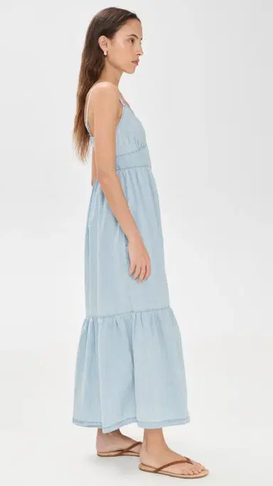 XÍRENA Greta Dress Air Blue | Thumbnail 4