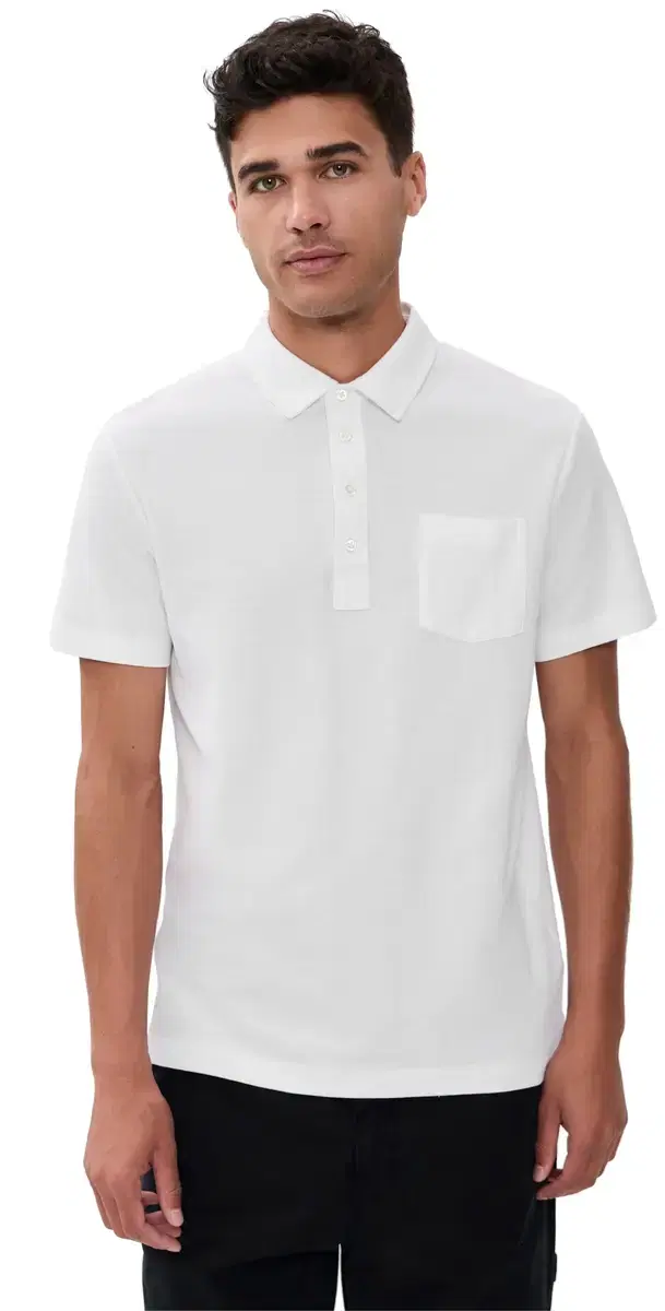 Billy Reid Pensacola Short Sleeve Polo White