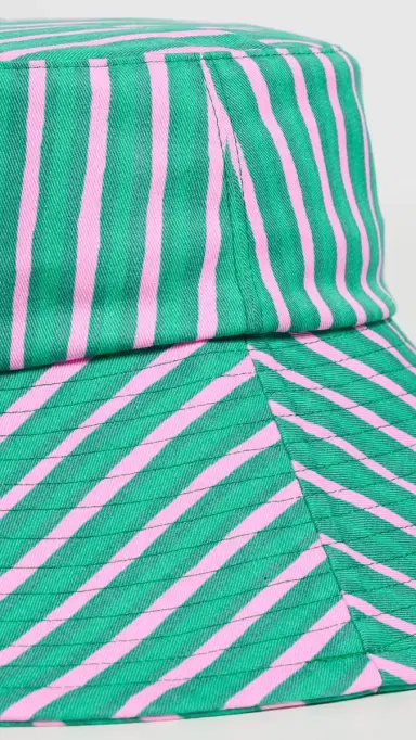Marimekko Rondel Piccolo Kioski Hat Green/Light Pink | Thumbnail 4
