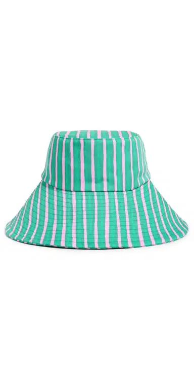 Marimekko Rondel Piccolo Kioski Hat Green/Light Pink | Thumbnail 1