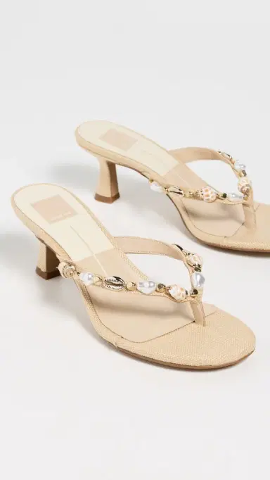 Dolce Vita Daksie Heeled Thong Sandals LT Natural Raffia | Thumbnail 5 Dolce Vita Daksie Heeled Thong Sandals LT Natural Raffia | Thumbnail 5