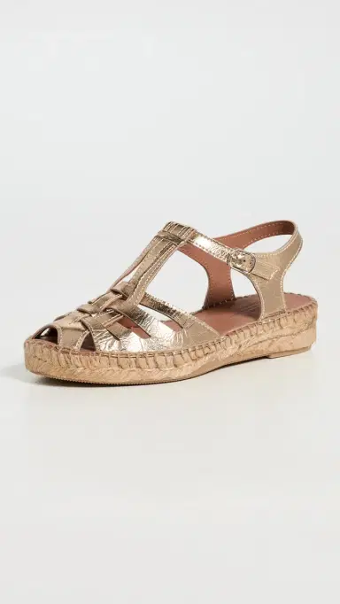 Naguisa Bemol Fisherman Espadrilles Light Gold | Thumbnail 2