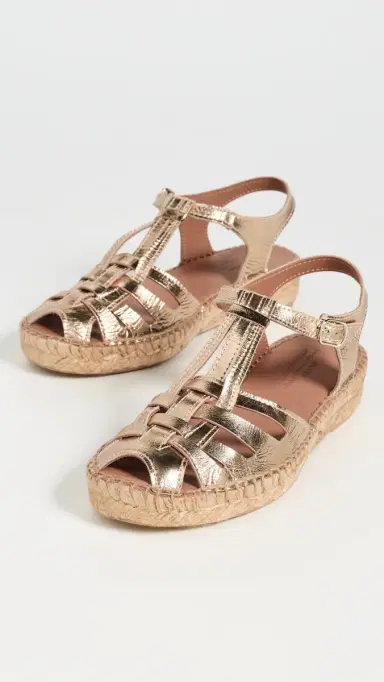 Naguisa Bemol Fisherman Espadrilles Light Gold | Thumbnail 5