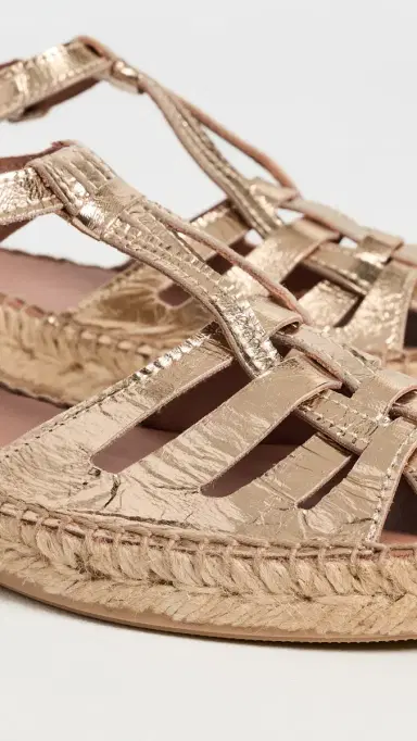 Naguisa Bemol Fisherman Espadrilles Light Gold | Thumbnail 6