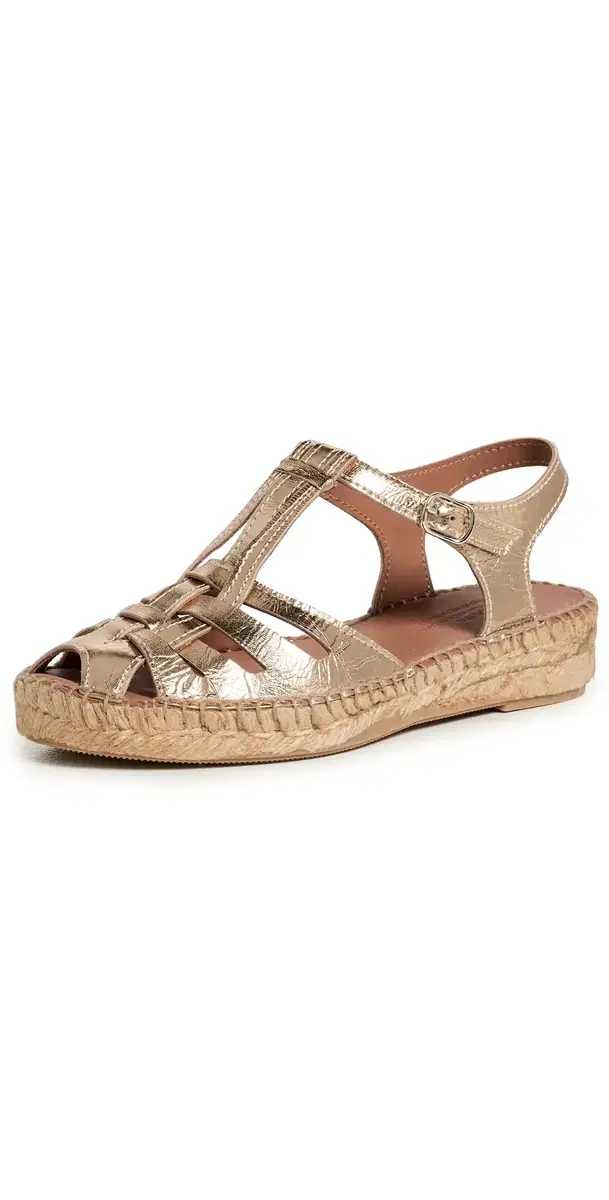 Bemol Fisherman Espadrilles Light Gold
