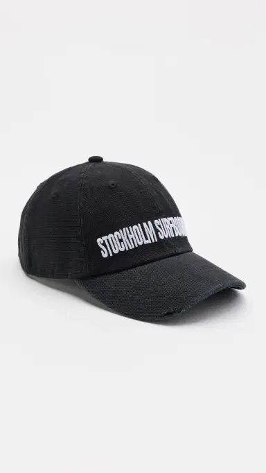 STOCKHOLM SURFBOARD CLUB Logo Cap Black One Size | Thumbnail 2
