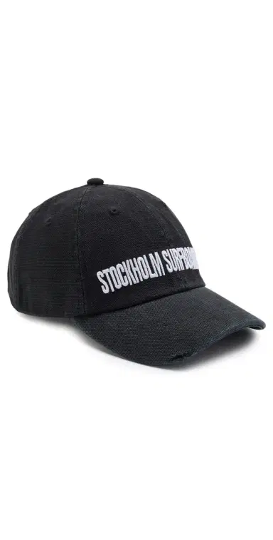 STOCKHOLM SURFBOARD CLUB Logo Cap Black One Size | Thumbnail 1