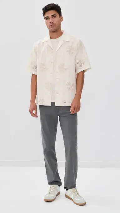 WARP + WEFT AMS Slim Twill Pants Stormy Weather 31 | Thumbnail 5