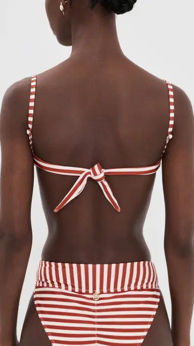 Bananhot Chess Bikini Top Russet tripes | Thumbnail 3