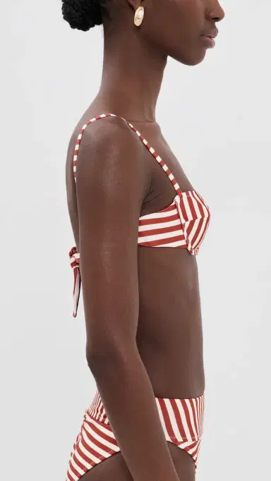 Bananhot Chess Bikini Top Russet tripes | Thumbnail 4