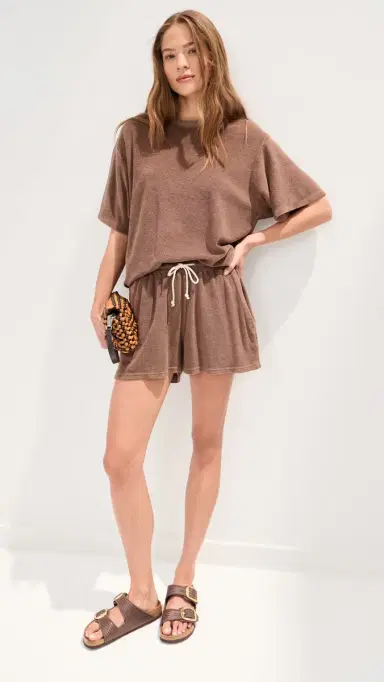 LE BOP Farrah Terry Tee Chocolate S | Thumbnail 5 LE BOP Farrah Terry Tee Chocolate S | Thumbnail 5