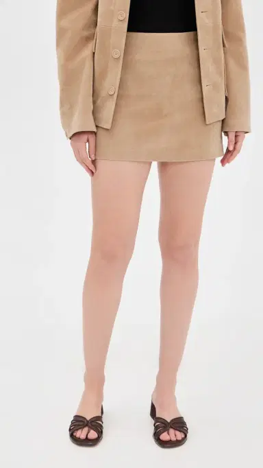 Joe's Jeans The Vegan Suede Miniskirt Camel | Thumbnail 2 Joe's Jeans The Vegan Suede Miniskirt Camel | Thumbnail 2