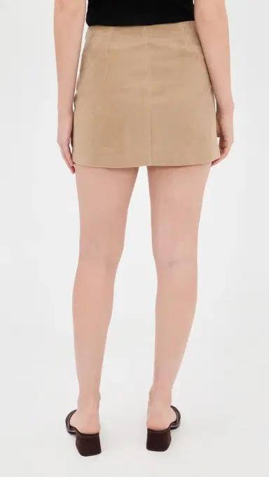 Joe's Jeans The Vegan Suede Miniskirt Camel | Thumbnail 3 Joe's Jeans The Vegan Suede Miniskirt Camel | Thumbnail 3