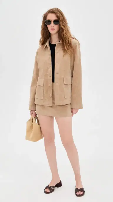 Joe's Jeans The Vegan Suede Miniskirt Camel | Thumbnail 5 Joe's Jeans The Vegan Suede Miniskirt Camel | Thumbnail 5