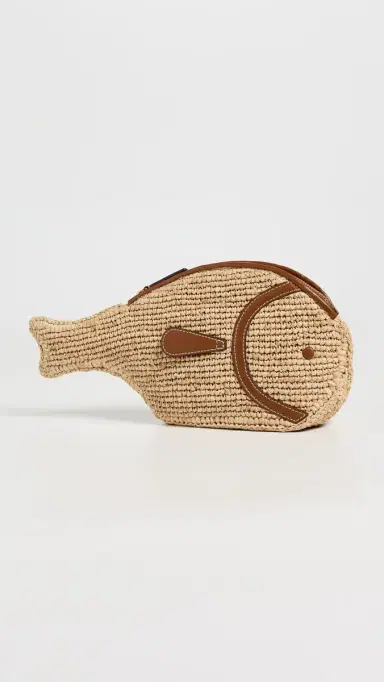 STAUD Pesce Clutch Natural/Tan One Size | Thumbnail 4