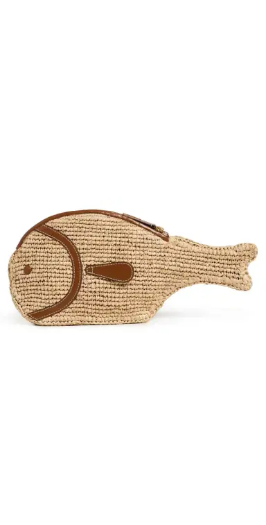 STAUD Pesce Clutch Natural/Tan One Size | Thumbnail 1