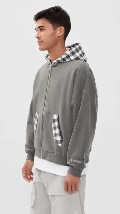 Advisry hepards Zip Hoodie Grey | Thumbnail 4