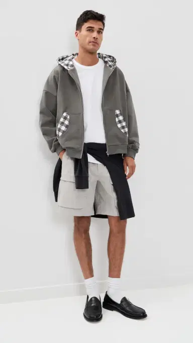 Advisry hepards Zip Hoodie Grey | Thumbnail 5