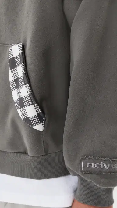 Advisry hepards Zip Hoodie Grey | Thumbnail 6