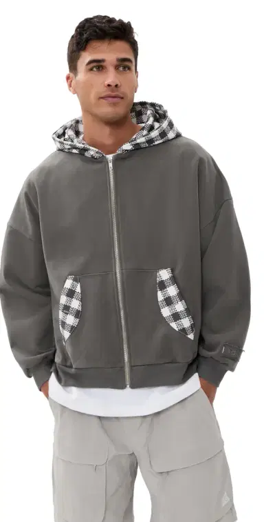 Advisry hepards Zip Hoodie Grey | Thumbnail 1