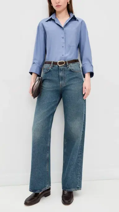 House of Dagmar Baggy Fit Denim Vintage Blue | Thumbnail 5 House of Dagmar Baggy Fit Denim Vintage Blue | Thumbnail 5