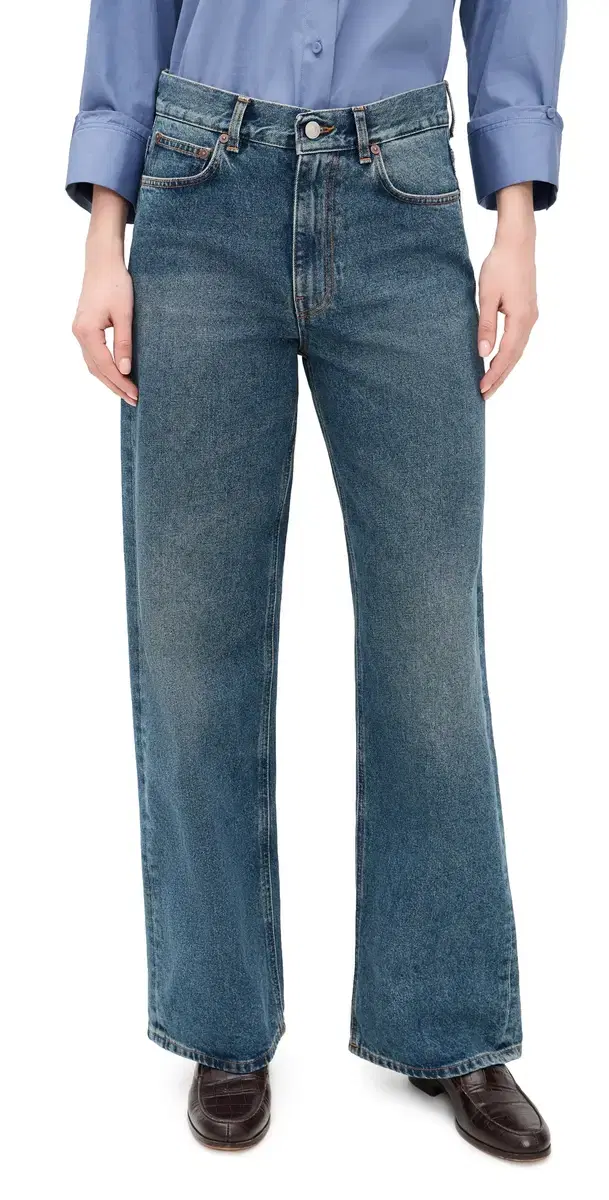 House of Dagmar Baggy Fit Denim Vintage Blue