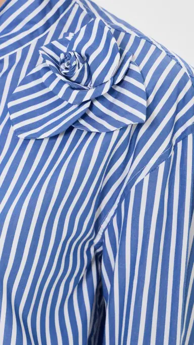 AKNVAS Flor One Rose Button Down hirt Deep Blue | Thumbnail 6 AKNVAS Flor One Rose Button Down hirt Deep Blue | Thumbnail 6
