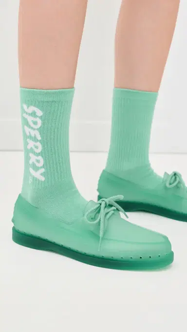 Sperry x Monse Authentic Original Jelly Boat Shoes Teal | Thumbnail 3