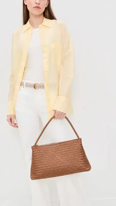 Madewell The Signature Woven Collection Shoulder Bag Burnt Sienna One Size | Thumbnail 3