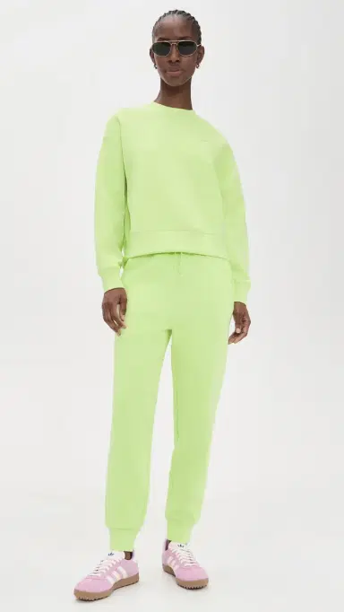Lacoste Cotton Jersey Sweatshirt Lime Green 8 | Thumbnail 5