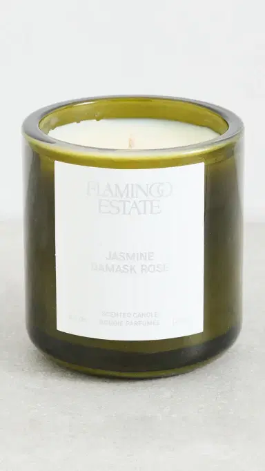 Flamingo Estate Night Blooming Jasmine and Rose Candle Green One Size | Thumbnail 2 Flamingo Estate Night Blooming Jasmine and Rose Candle Green One Size | Thumbnail 2