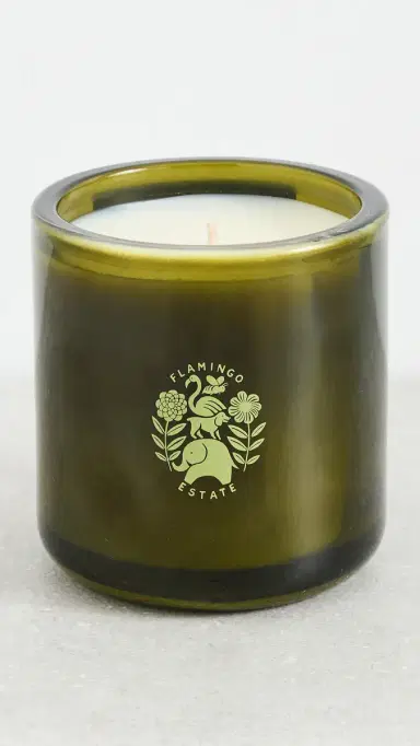 Flamingo Estate Night Blooming Jasmine and Rose Candle Green One Size | Thumbnail 3 Flamingo Estate Night Blooming Jasmine and Rose Candle Green One Size | Thumbnail 3