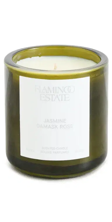 Flamingo Estate Night Blooming Jasmine and Rose Candle Green One Size | Thumbnail 1 Flamingo Estate Night Blooming Jasmine and Rose Candle Green One Size | Thumbnail 1